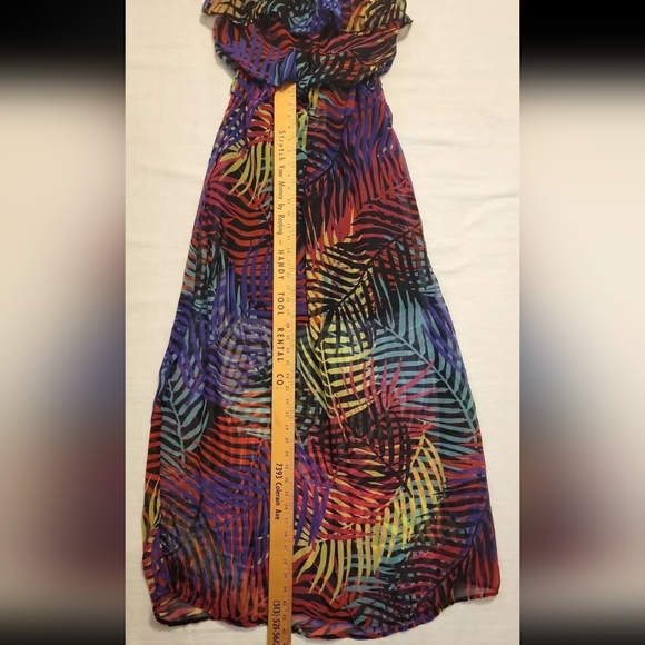Dots Dress Size S Multicolored Strapless Maxi - Picture 4 of 6